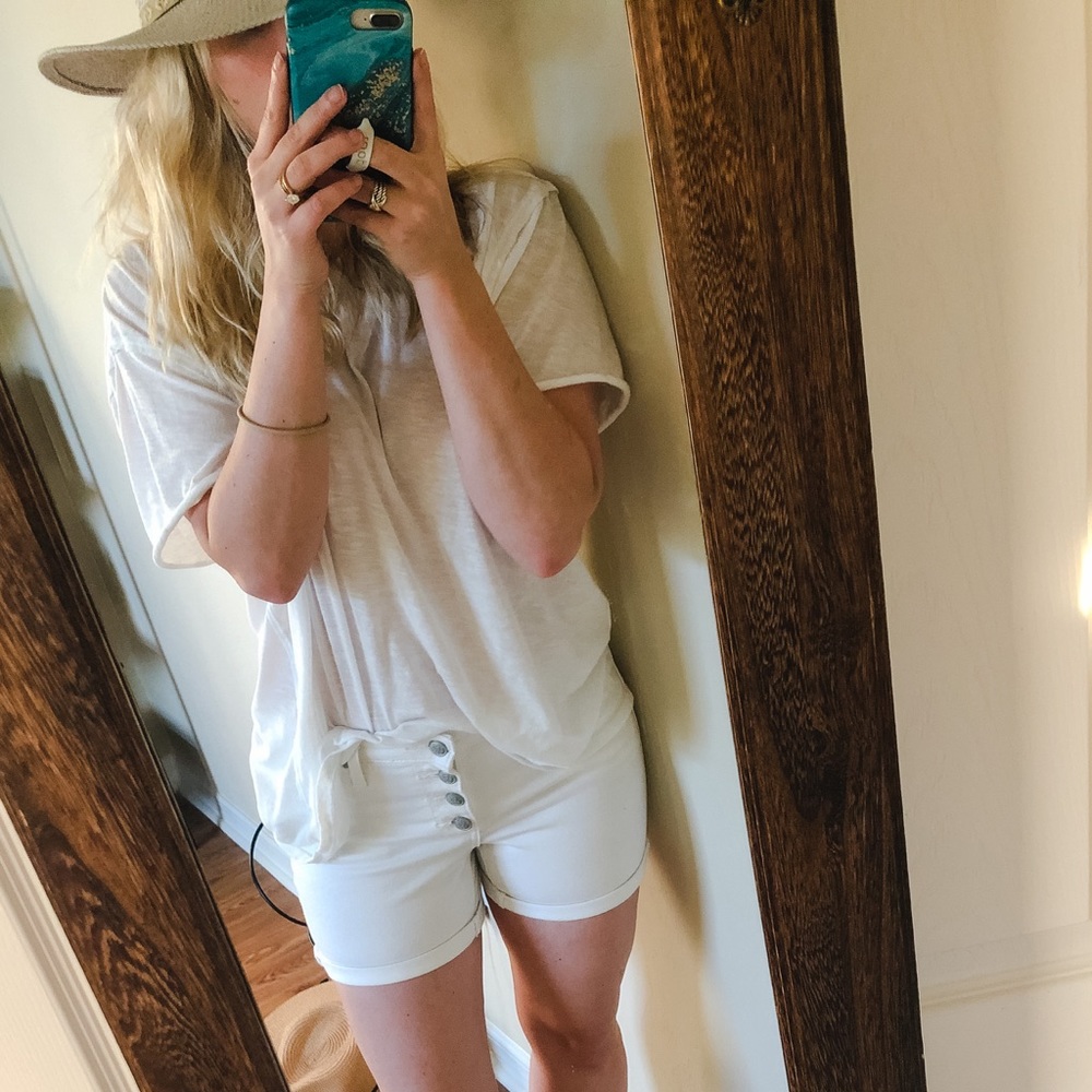 Jessica Simpson white shorts